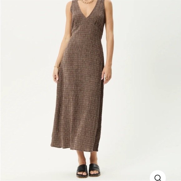 Afends Dresses & Skirts - Afends Gingham Midi Dress
